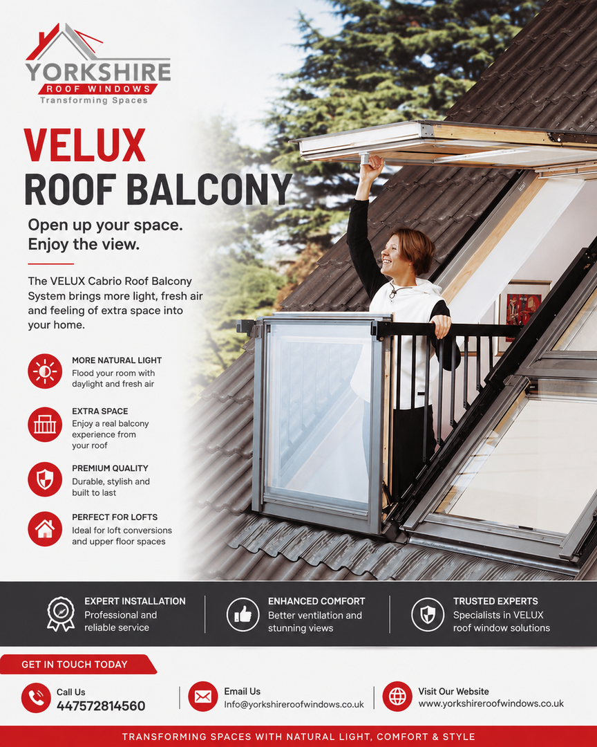 Velux Roof Balcony in York | Cabrio Roof Balcony System