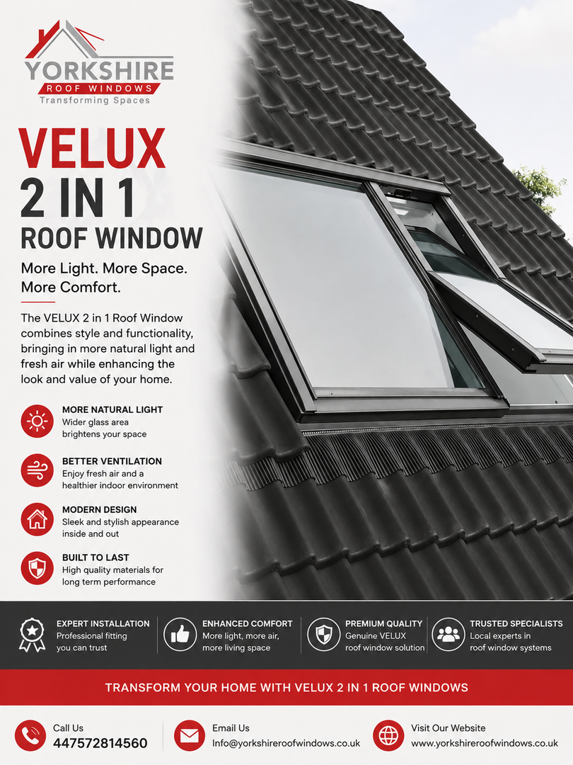 Velux 2 in 1 Roof Window in York | Expert Installation