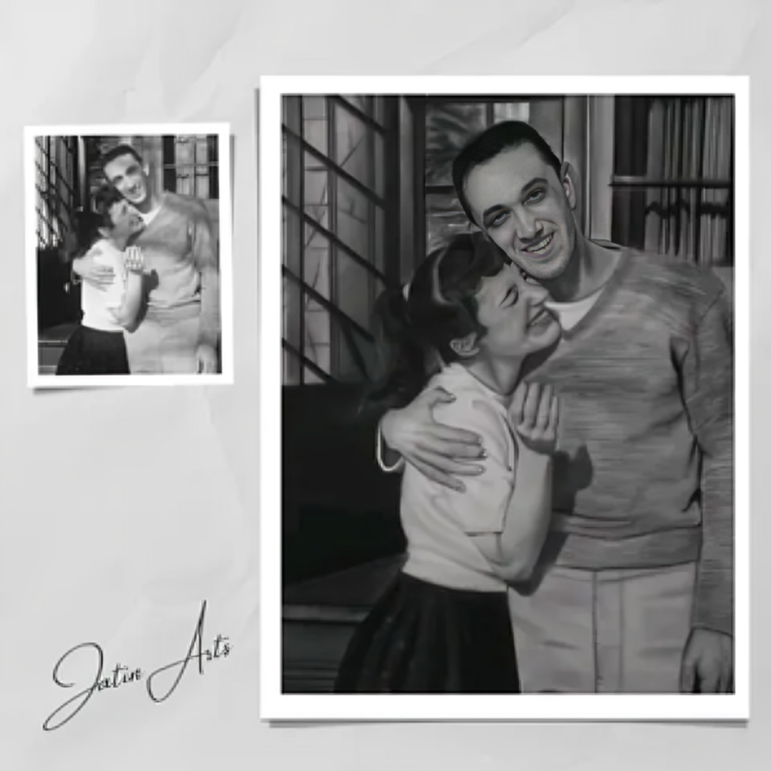 Couple Portrait Artist Los Angeles - Turn Love Into Timeless Art