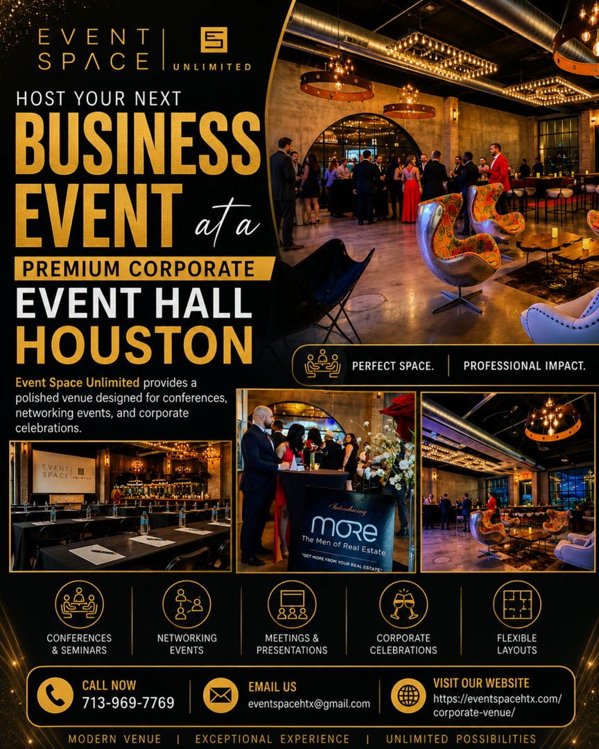 Business Event Venue Houston - Elevate Every Corporate Gathering