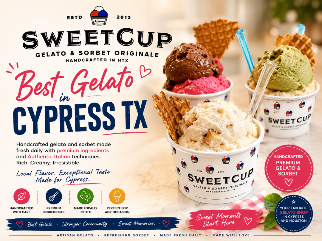 Best Gelato in Cypress TX - SweetCup Gelato and Sorbet Originale