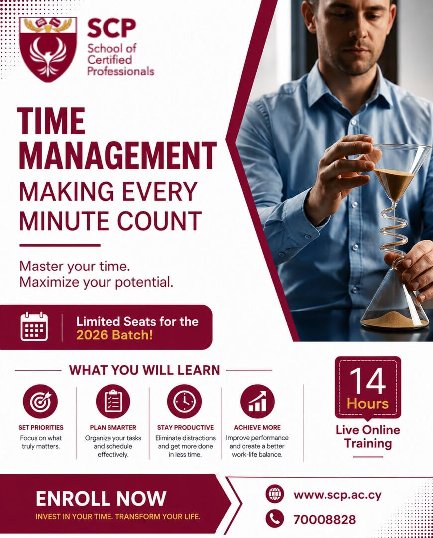 Time Management: Making Every Minute Count course by SCP Academy