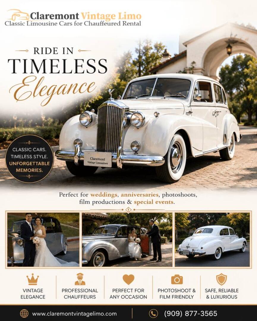 Classic Car Rentals in Claremont for Every Special Occasion