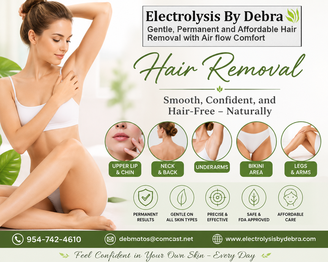 Permanent Hair Removal with Electrolysis in South Florida