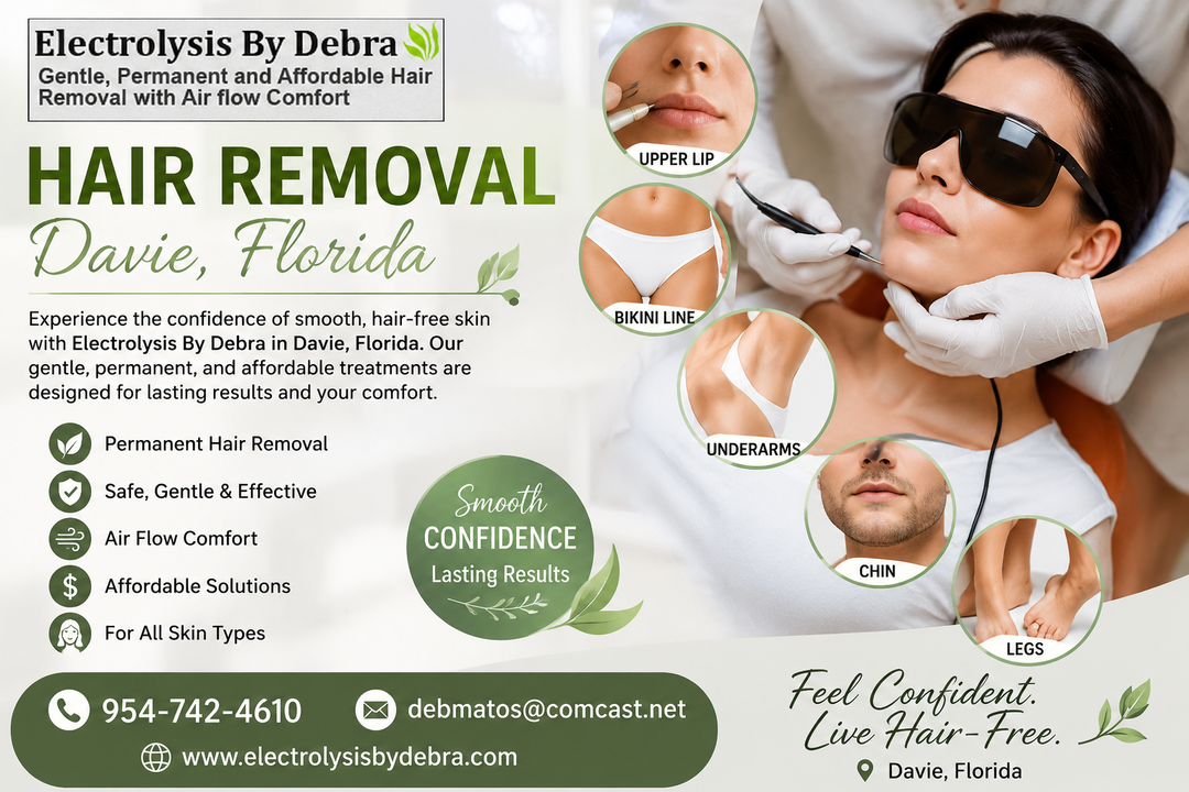 Hair Removal Davie Florida with Professional Electrolysis