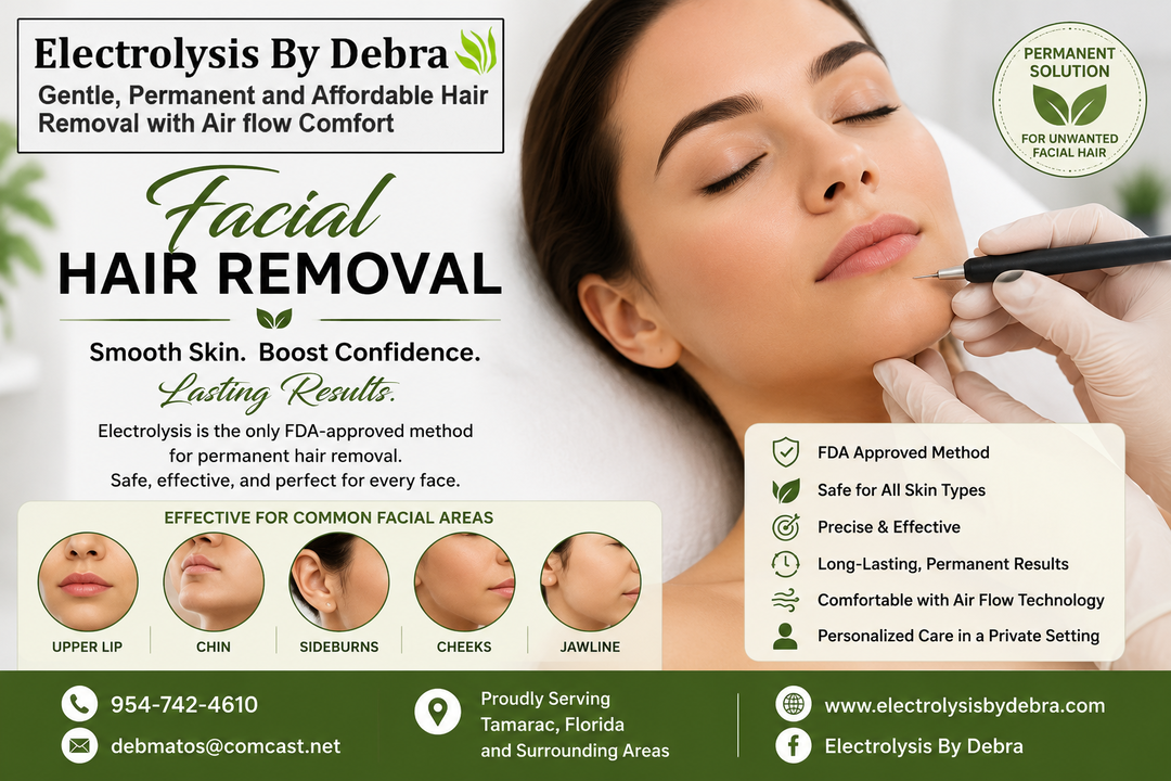 Facial Hair Removal | Permanent Electrolysis in Florida